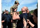 Prezident İlham Əliyev Laçın şəhərində sakinlərlə görüşüb