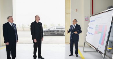 Prezident Sabirabadda aqrokimyəvi vasitələrin istehsalı müəssisəsinin fəaliyyəti ilə tanış olub