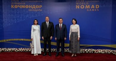 İlham Əliyev və Mehriban Əliyeva VI Dünya Köçəri Oyunlarının açılış mərasimində iştirak ediblər